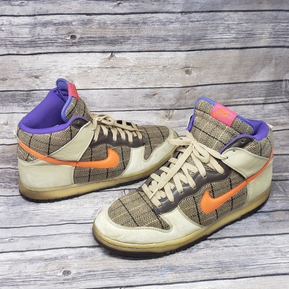 nike dunk high premium tweed